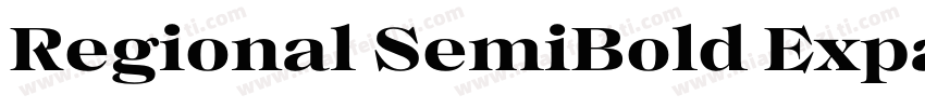 Regional SemiBold Expanded字体转换